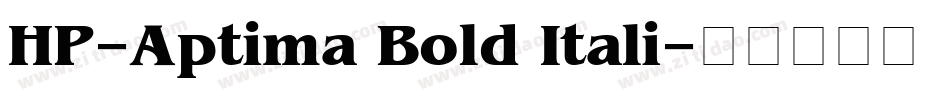 HP-Aptima Bold Itali字体转换